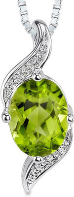 Kiara Jewellery Akshata Rhodium Swarovski Zirconia Sterling Silver Pendant