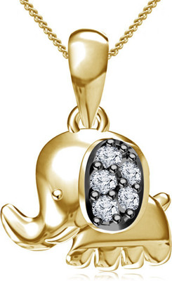 

Vorra Fashion Little " Elephant" Gold-plated Cubic Zirconia Sterling Silver