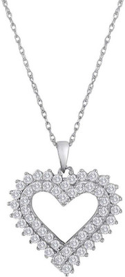 

Kiara Jewellery Rhodium Swarovski Zirconia Silver Pendant