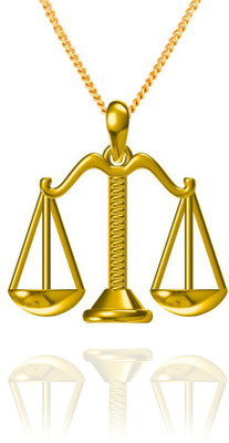 52% OFF on Exxotic Jewelz Libra Zodiac Gold-plated Silver Pendant