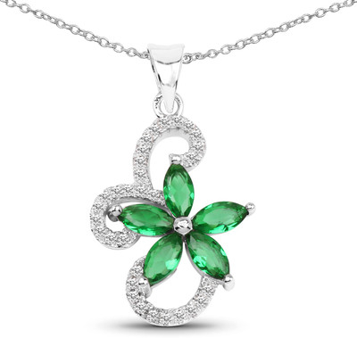 

Johareez Rhodium Cubic Zirconia Sterling Silver Pendant