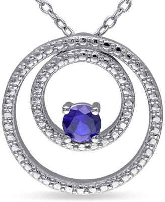 

Kiara Jewellery Poonam Rhodium Swarovski Zirconia Sterling Silver Pendant