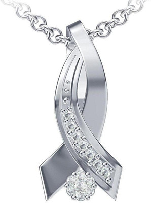 Vorra Fashion Fancy New Design Platinum Cubic Zirconia Sterling Silver Pendant