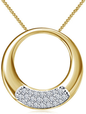 

Vorra Fashion Circle Platinum Cubic Zirconia Sterling Silver Pendant