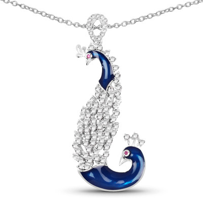 

Johareez Rhodium Cubic Zirconia Sterling Silver Pendant