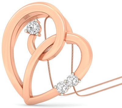 16% OFF on PC Jeweller The Calliah Heart 18kt Diamond Yellow Gold Pendant