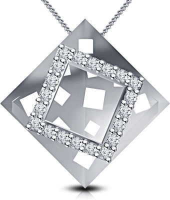 

Vorra Fashion Kite Shape Platinum Cubic Zirconia Sterling Silver Pendant