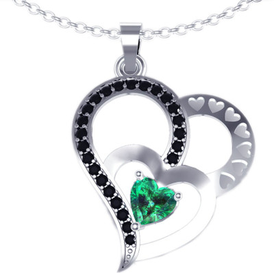 83% OFF on Suvarnadeep Rossy Rhodium Sterling Silver Pendant