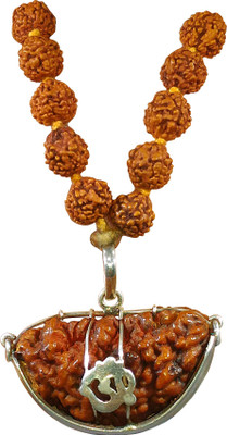 

Shaligram Shala 1 Mukhi Kaju Shape Original Genuine Nepali Rudraksha With Mala Wood Locket