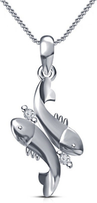 

Vorra Fashion Zodiac Platinum Cubic Zirconia Sterling Silver Pendant