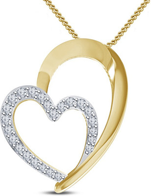 

Kataria Jewellers Hearts Yellow Gold plated Sterling Silver Pendant