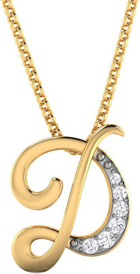 

Kataria Jewellers Letter D 92.5 BIS Hallmarked Silver Alphabet Initial Yellow Gold Plated Silver Pendant