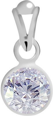 

Clara Certified Zircon 9.3cts or 10.25ratti Cubic Zirconia Sterling Silver Pendant