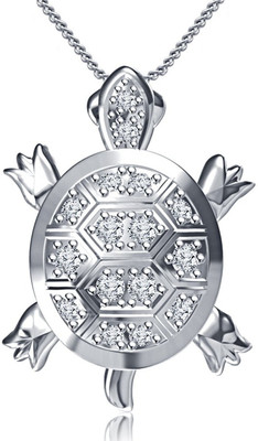 

Vorra Fashion Tortoise Shape Platinum Cubic Zirconia Sterling Silver Pendant