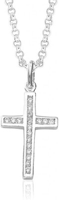 14% OFF on Taraash Cross Cubic Zirconia Sterling Silver Pendant 14% OFF on Taraash Cross Cubic Zirconia Sterling Silver Pendant
