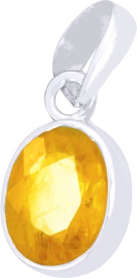 Nirvana Gems 5.25 Ratti Certified Yellow Sapphire Stone Pendant