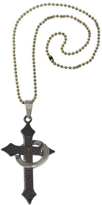 

Men Style Bible Jesus Cross With pray holy Ring SPn08006 Stainless Steel Pendant