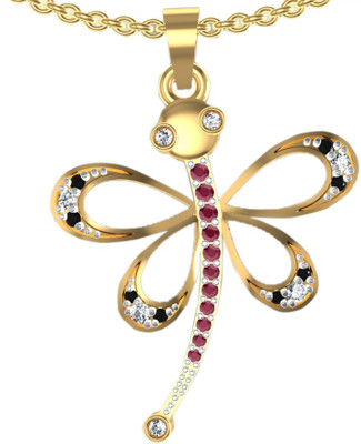 78% OFF on Suvarnadeep Rossy Yellow Gold Zircon Sterling Silver Pendant