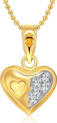 

Vighnaharta Littli Heart Gold-plated Cubic Zirconia Alloy Pendant