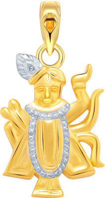 VIGHNAHARTA Bhagwan Shrinath ji Gold-plated Alloy Pendant