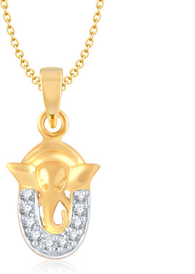 86% OFF on VK Jewels Religious God Collection American Diamond Gold Plated for Women & Girls Cubic Zirconia Alloy Pendant