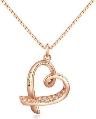 59% OFF on Kaizer Jewelry Love Forever Rose Gold Alloy Pendant