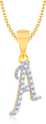 Meenaz A LETTER PENDANT LOCKET INITIAL GOLD PLATED IN AMERICAN DIAMOND FOR MEN &WOMEN &GIRLS Yellow Gold, 18K Yellow Gold Cubic Zirconia, Crystal, Diamond Alloy Pendant Meenaz A LETTER PENDANT LOCKET INITIAL GOLD PLATED IN AMERICAN DIAMOND FOR MEN &WOMEN &GIRLS Yellow Gold, 18K Yellow Gold Cubic Zirconia, Crystal, Diamond Alloy Pendant