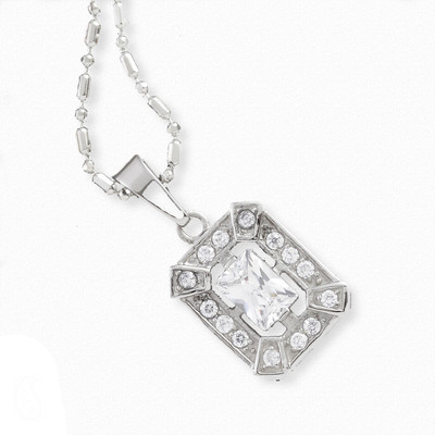 27% OFF on AAPNO RAJASTHAN Emerald Cut CZ and Steel Pendant Copper, Alloy, Nickel Locket 27% OFF on AAPNO RAJASTHAN Emerald Cut CZ and Steel Pendant Copper, Alloy, Nickel Locket