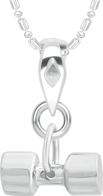 VShine dumbbells Rhodium Alloy Pendant available at flipkart for Rs.210