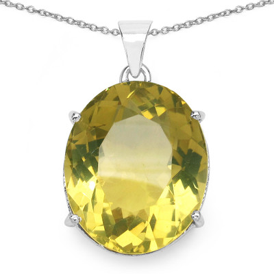 

Johareez Solitaire Rhodium Topaz Sterling Silver Pendant