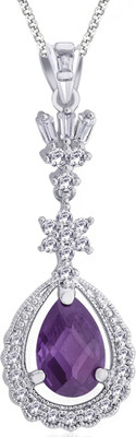

Peora Fabiola Rhodium Alloy Pendant