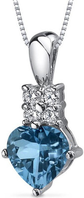 

Kiara Jewellery Aarti Rhodium Swarovski Zirconia Sterling Silver Pendant