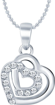 

Sukkhi Magnificent Valentine Heart Rhodium Alloy Pendant