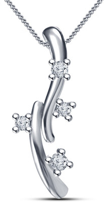 

Vorra Fashion Platinum Cubic Zirconia Sterling Silver Pendant