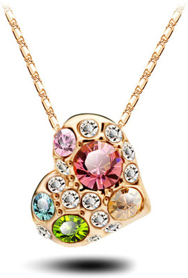 

University Trendz Univ_004 Gold-plated Crystal Alloy Pendant