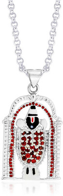 23% OFF on TARAASH Tirupati Balaji Cubic Zirconia Sterling Silver Pendant