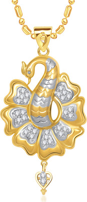 

VK Jewels Admirable Mayur Gold-plated Cubic Zirconia Alloy Pendant