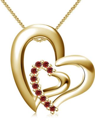 

Vorra Fashion Heart Design Platinum Cubic Zirconia Sterling Silver Pendant