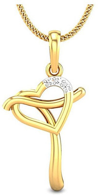 

Kataria Jewellers Letter T 92.5 BIS Hallmarked Silver Alphabet Initial Yellow Gold Plated Silver Pendant
