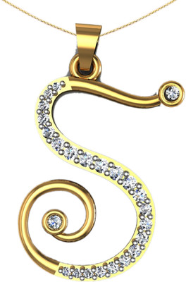 31% OFF on Suvam Jewels Gold-plated Zircon Sterling Silver Pendant