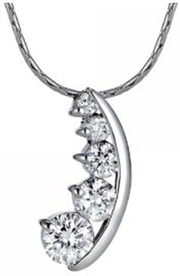 

Facetzinspire Real Platinum Diamond Silver Pendant