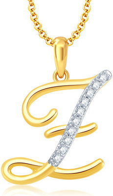 

Sukkhi Letter "Z" Gold-plated, Rhodium Cubic Zirconia Alloy Pendant