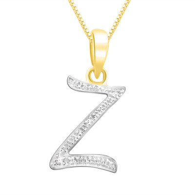 28% OFF on Sparkles Diamond Yellow Gold Pendant