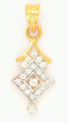 

Bhurmal Aidanmal Jewellers Fancy 18kt Cubic Zirconia Yellow Gold Pendant