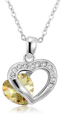 Merastore Double Heart Alloy Pendant