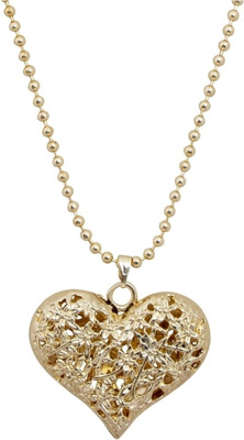 CRUNCHY FASHION Valentine Special Heart Gold-plated Alloy Pendant CRUNCHY FASHION Valentine Special Heart Gold-plated Alloy Pendant