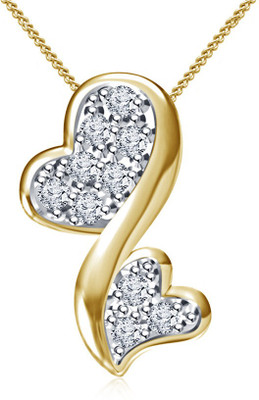 

Kataria Jewellers Hearts Yellow Gold plated Sterling Silver Pendant