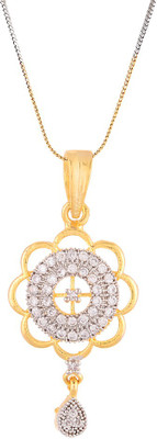 

Zeneme Gold Plated Pendant Set Gold-plated Cubic Zirconia Alloy Pendant
