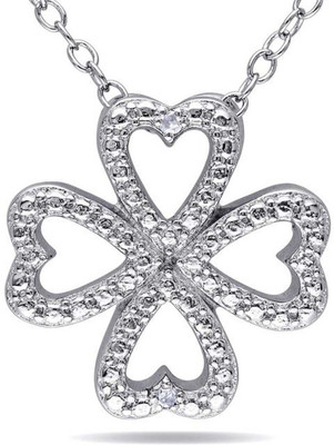

Kiara Jewellery Aaysha Rhodium Swarovski Zirconia Sterling Silver Pendant