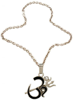 

Rich & Famous Elegant Silver Om Alloy Pendant